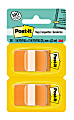 Post-it® Flags, 1" x 1 -11/16", Orange, 50 Flags Per Pad, Pack Of 2 Pads 1 thumbnail image