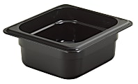 Cambro H-Pan High-Heat GN 1/6 Food Pans, 2"H x 6-3/8"W x 6-15/16"D, Black, Pack Of 6 Pans 1 thumbnail image
