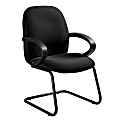 Global® Enterprise® Fabric Guest Chair, Gray/Black