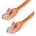 StarTech.com 14ft CAT6 Ethernet Cable - Orange Snagless Gigabit CAT 6 Wire - 14ft Orange CAT6 up to 160ft - 650MHz - 14 foot UL ETL verified Snagless UTP RJ45 patch/network cord