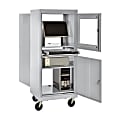 Atlantic Metal Industries Mobile Computer Security Cabinet, Dove Gray 1 thumbnail image
