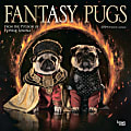 2024 BrownTrout Monthly Square Wall Calendar, 12" x 12", Fantasy Pugs, January to December