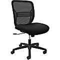 HON® Gateway™ Armless Mesh/Fabric Mid-back Task Chair, Black 1 thumbnail image
