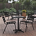 Flash Furniture Square Aluminum Indoor/Outdoor Furniture Table, 27-1/2"H x 23-1/2"W x 23-1/2"D, Gray/Black 1 thumbnail image