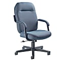 Global® Commerce™ High-Back Chair, 41 1/2"H x 24 3/4"W x 28"D, Stone/Black
