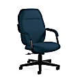Global® Commerce™ High-Back Chair, 41 1/2"H x 24 3/4"W x 28"D, Ocean/Black