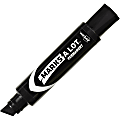 Avery® Marks A Lot Permanent Markers - Jumbo Desk-Style Size - Chisel Marker Point Style - Black - Black Barrel - 1 Dozen