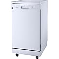Danby 18" Portable Dishwasher - 18" - Portable - 8 Place Settings - 52 dB - White 1 thumbnail image