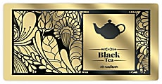 Custom 1-Color Foil-Embossed Labels And Stickers, 1-1/2" x 3" Rectangle, Box Of 500 Labels 1 thumbnail image