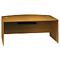 BBF Quantum 72" Bow Front Desk Shell, 30"H x 71 3/8"W x 35 1/2"D, Modern Cherry, Standard Delivery Service