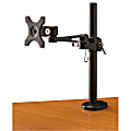 Bush Business Furniture Monitor Arm with Post, Gloss Black Paint, Standard Delivery