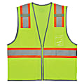 Ergodyne GloWear® 2-Tone Mesh Hi-Vis Type-R Class 2 Safety Vest, Large, Lime