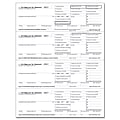 ComplyRight W-2 Inkjet/Laser Tax Forms For 2017, Horizontal Employee Copies B, C, 2 And Extra Local/City Tax Copy, 4-Up, 8 1/2" x 11", Pack Of 50 Forms
