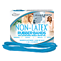 Alliance® Rubber Bands With Antimicrobial Protection, #117B, 7" x 1/8", Cyan Blue 1 thumbnail image