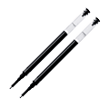 Pilot® Rollerball Pen Refills, Fits Dr. Grip Gel, G-2, Needle Point, 0.7 mm, Black, Pack Of 2