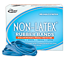 Alliance® Rubber Bands With Antimicrobial Protection, #64, 3 1/2" x 1/4", Cyan Blue