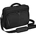 Targus CN616US Carrying Case (Briefcase) for 16" Notebook - Black, Red - Polyester, Nylon - Handle, Shoulder Strap, Trolley Strap - 13" Height x 16" Width x 2.8" Depth