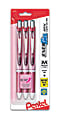Pentel® EnerGel® RTX Retractable Liquid Gel Pens, Medium Point, 0.7 mm, Assorted Barrel Colors, Black Ink, Pack Of 3 Pens 1 thumbnail image