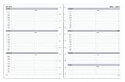 TUL® Discbound Weekly Refill Pages, Timed, Letter Size, January To December 2023