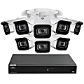 Lorex Fusion 4K 8.0-Megapixel 16-Camera-Capable 4TB NVR System With 8 IP Bullet Cameras, White