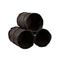 Honey-Can-Do Pop-Open Stacking Shoe Tubes, 7 1/2"H x 12"W x 7 1/2"D, Black, Pack Of 3
