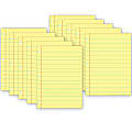 Ashley Productions Smart Poly PosterMat Pals Space Savers, 13" x 9-1/2", Yellow Notebook Paper, Pack Of 10 Pieces 1 thumbnail image