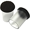 Lorell® Sleeve Hard Floor Protectors, 2-1/8” x 1-3/4”, Clear, Set Of 8 Protectors 1 thumbnail image