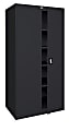 Sandusky® Jumbo Steel Storage Cabinet, 72"H x 46"W x 24"D, Black