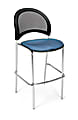 OFM Stars And Moon Café-Height Chairs, Cornflower Blue/Chrome, Set Of 2