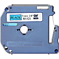 Brother® M-521 Black-On-Blue Tape, 0.38" x 26.2' 1 thumbnail image