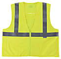 Ergodyne GloWear Flame-Resistant Hi-Vis Safety Vests, Type R, Class 2, 4X/5X, Lime, Pack Of 6 Vests