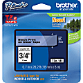 Brother® TZe-141 Black-On-Clear Tape, 0.75" x 26.2'