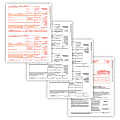 ComplyRight® 1099-MISC Tax Forms Set, 4-Part, 2-Up, Copies A, B, State/File, State/File, 8-1/2" x 11", Pack Of 25 Forms 1 thumbnail image
