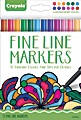 Crayola® Fine Line Markers For Adults, Assorted Contemporary Colors, Pack Of 12