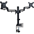 Tripp Lite Dual Display Flex Desk Mount Clamp 13" to 27" Monitors - 44 lb Load Capacity - Steel - Black Powder Coat 1 thumbnail image