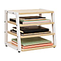 Mind Reader 4-Tier Desk Organizer, 12-1/4"H x 9-3/4"W x 14-1/2"D, White 1 thumbnail image