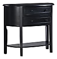 Powell LeBail Demilune Console Table, 32-1/4"H x 37-7/8"W x 14-1/2"D, Black 1 thumbnail image