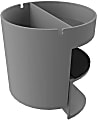 Deflecto Standing Desk Cup Holder Organizer, Gray