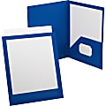 Oxford® ViewFolio Twin-Pocket Folder, Blue