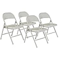 National Public Seating Commercialine Folding Chairs, Gray, Set Of 4 Chairs 1 thumbnail image
