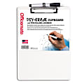 Officemate® Dry-Erase Wood Clipboard With Pen Holder And Marker, Vertical, 8-1/2" x 11-3/4", White, Total Qty 1 1 thumbnail image