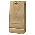 General Paper Grocery Bags, #10, 13 3/8"H x 6 5/16"W 4 3/16"D, Kraft, Pack Of 500 Bags