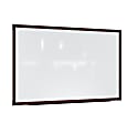 Ghent Prest Magnetic Dry-Erase Whiteboard, Porcelain, 50-1/4” x 62-1/4”, White, Carmel Oak Wood Frame
