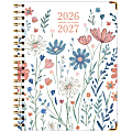 Excello Brands 2026-2027 14-Month Academic Hardcover Weekly/Monthly Fashion Planner, 8-1/2" x 11", Colorful Botanicals, May-June, FSHNAY26851130 1 thumbnail image
