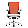 HON® Ceres® Mesh-Back Work Chair, 42 5/8"H x 27 1/2"W x 27 3/4"D, Lagoon Fabric, Polished Aluminum Frame