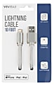 Vivitar Lightning To USB-A Cable, 10', Gray, NIL1010-GRY-STK-24 1 thumbnail image