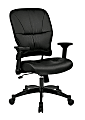 Office Star™ Space Seating 32 Series Ergonomic Bonded Leather Mid-Back Manager's Chair, Black