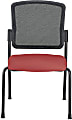 WorkPro® Spectrum Series Mesh/Vinyl Stacking Guest Chair with Antimicrobial Protection, Armless, Red, Set Of 2 Chairs, BIFMA Compliant 1 thumbnail image