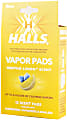Crane Halls® Vapor Pads, Mentho-Lemon Scent, 4-5/16"H x 3"W x 1-1/4"D, Pack Of 12 Pads