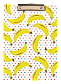 Office Depot® Brand Clipboard, 9/16"H x 12 1/2"W x 9"D, Bananas 1 thumbnail image